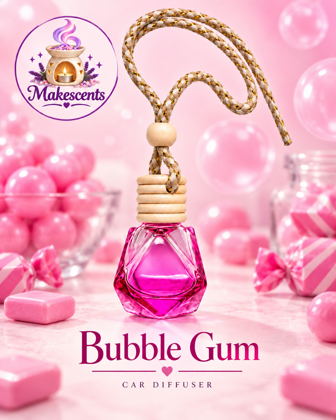 Bubble Gum Car Diffuser